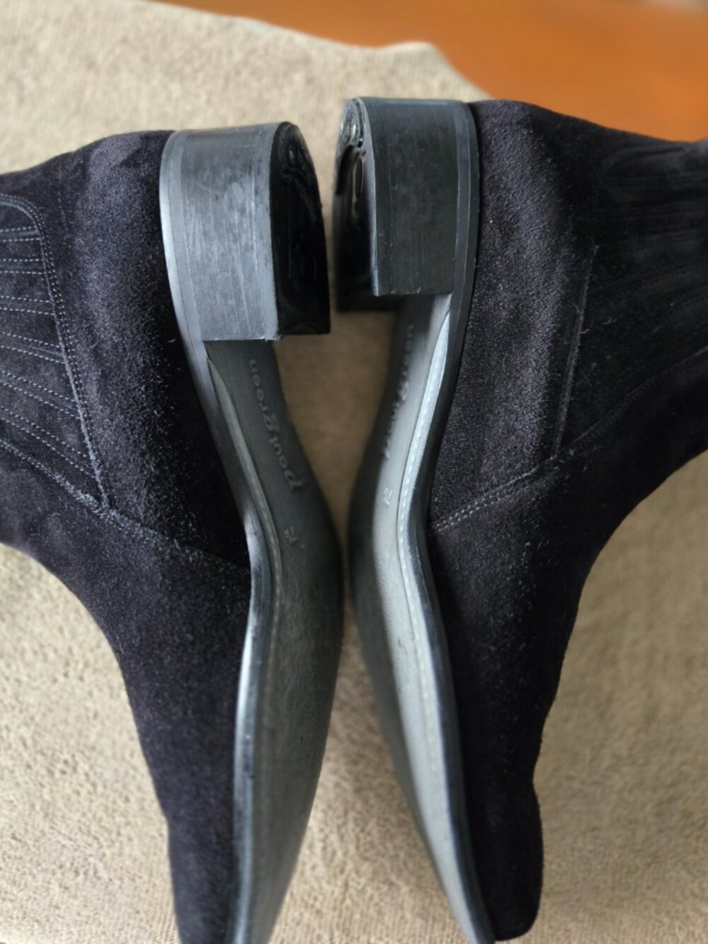 Paul Green Boots Women’s Size 10 (US), 7.5 (UK) Natalie Black Suede Booties - Picture 12 of 14